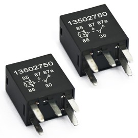 GROBARPART 2 Pcs 13502750 Relay, 12V 35A 5 Pins