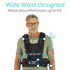 Vive Gait Belt Transfer Harness with Padded Handles and Quick
