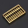 Mini Brass Abacus 9 Gears Chinese Gold Abacus Ornament Tool