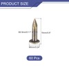 sourcing map 60 Pcs Small Tiny Nails 2.8mmx15mm(DXL) Tiny Brass