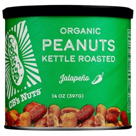 Cb`s Nuts Organic Kettle Roasted Jalapeno Peanuts 14 oz