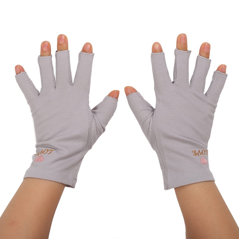 Guantes protectores de manicura Guantes de fibra de algodón para