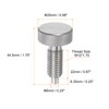 sourcing map Spring Plunger with Knurled Handle M12x1.75 Pin Dia.6mm