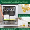 SPLF 12 Pack Reusable Gallon Freezer Bags Dishwasher Microwave Safe,