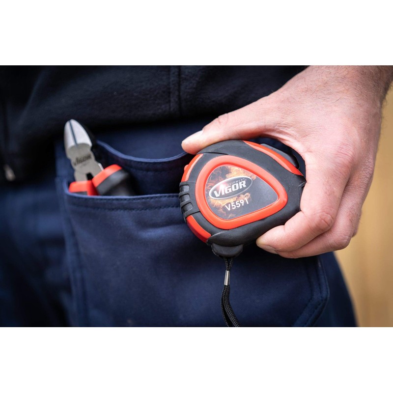 ViGOR 5 Metre Tape Measure with Hand Strap and Belt