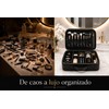 Organizador de Maquillaje Large con Divisores Ajustables, Compartimento para Brochas,
