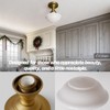 SongCiLT Modern Schoolhouse Semi Flush Mount Ceiling Light with Milk