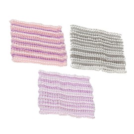 TOVINANNA 3pcs Makeup Headbands for Mesh Facial Headband for Washing Face Random Colors for Beauty Routine and Shower Use