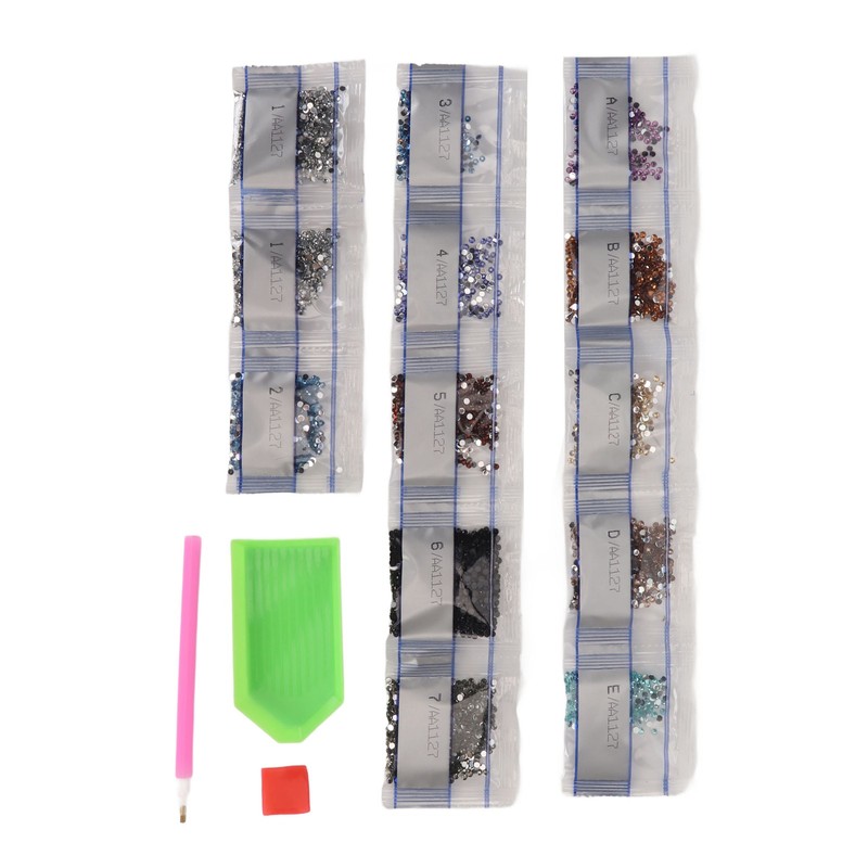 8Pcs Rhinestone Painting Coasters Assorted Style Strong Stickiness Odourless Coaster