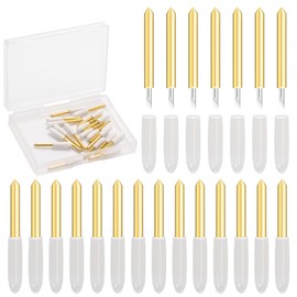 20P Premium Fine Point Blade, Luxiv Fine Point Blade for Cricut Explore Air 1/2/3 Cutting Blade, Replacement Blades for Cricut Maker, Maker 3 for Cutting Thin Cardstock, Vinyl, Sticker, Film (20)