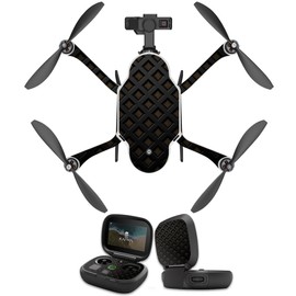 MightySkins Skin Compatible With GoPro Karma Drone headphones wrap cover sticker skins Black Wall