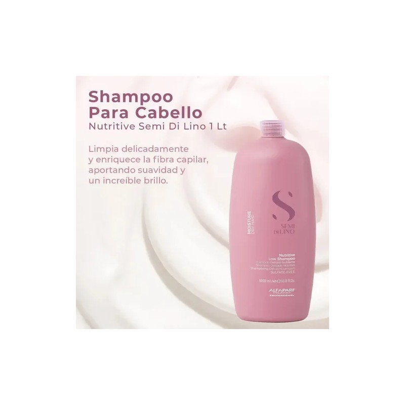Shampoo Para Cabello Alfaparf Nutritive Semi Di Lino 1 Lt