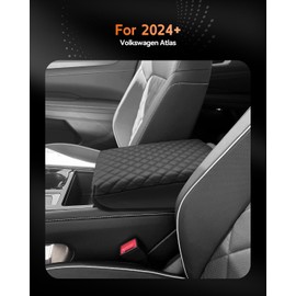 CDEFG for Volkswagen Atlas 2024 2025 Center Console Cover Armrest Box Cover for VW Atlas (SE, Peak Edition, SEL, Cross Sport, SEL Premium R-Line) Accessories Console Arm Rest Protector