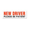 CafePress New Driver Be Patient Inred Car Magnet 10 X