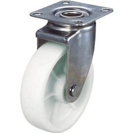 TRUSCO(トラスコ) ナイロンキャスター ステンレス金具 自在 Φ100 TYSNJ-100