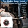 Hihaha Impact Socket Hardware Tool for Car Motorcycle Dirtbike Repair