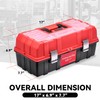 Auto Dynasty Tool Box Organizer Portable 3-layer Folding Toolbox with
