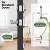 MAXECURITY Silver Front Door Handle and Deadbolt Set, Classic Lock
