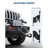 JOYTUTUS Universal Flip-Up License Plate Mount for 10" Hawse Fairlead