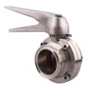 DERNORD Butterfly Valve with Trigger Handle Stainless Steel 304 Tri