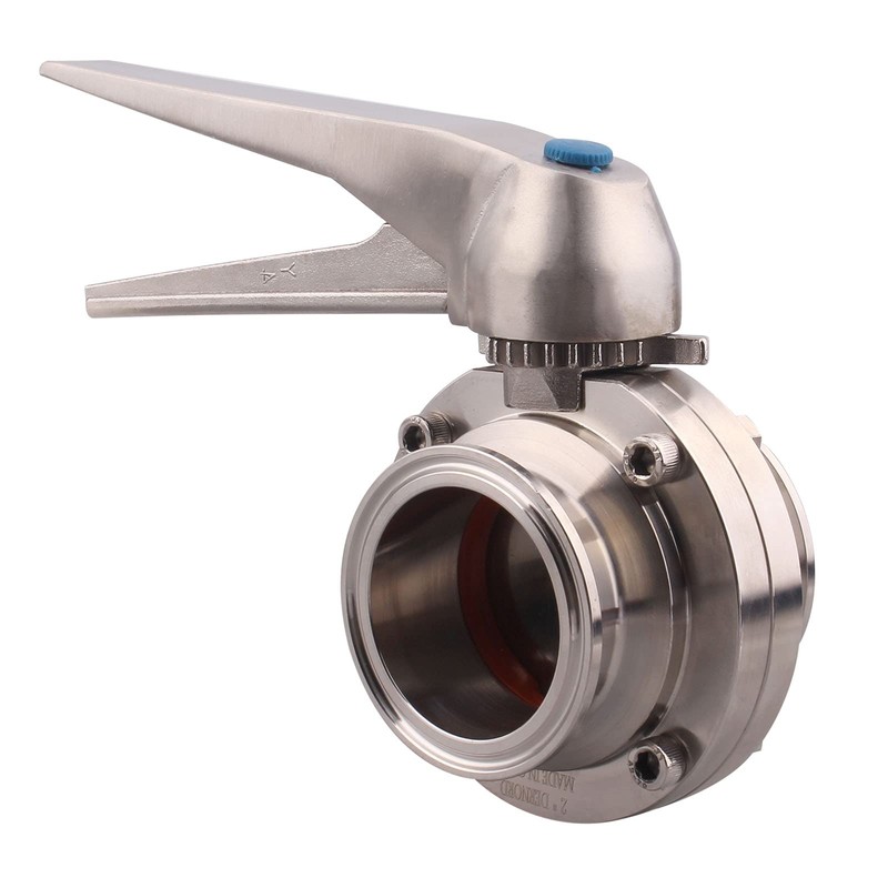 DERNORD Butterfly Valve with Trigger Handle Stainless Steel 304 Tri