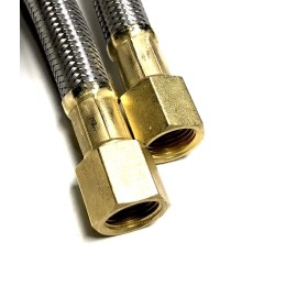 Shark Industrial 6Ft Stainless Steel Braided Propane Hose Extension Assembly With 3/8"