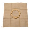Punch Needle Kit Hex Hoop Glossy Frame Easy Operation Safe