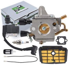 partszen 11371200606 Carburetor for MS193T MS193 MS 193T 1137 120 0606 with Ignition Coil for Stihl MS193T MS193C MS193TC 11374001306, ZF147-1