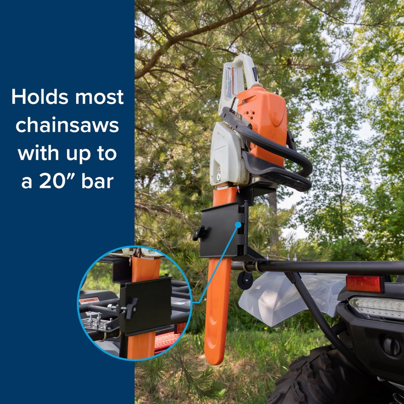 Black Boar UTV/ATV Chainsaw Mount - Features Quick-Release Saw Removal