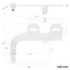 Ultra-Slim Dual-Nozzle Bidet Attachment - Adjustable Cold Water Pressure, Stainless