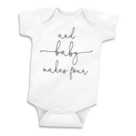 Bump and Beyond Designs Baby Announcement Gift for Family of Four, White, Preemie