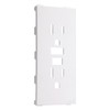 TayMac A54W Allure Nonmetallic Wallplate with Different GFCI Insert, White