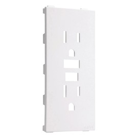 TayMac A54W Allure Nonmetallic Wallplate with Different GFCI Insert, White