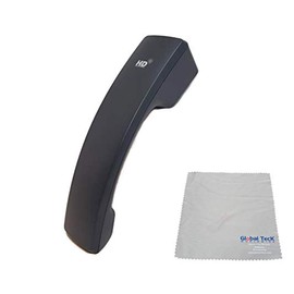 Global Teck Bundle of Yealink Replacement Handset for SIP-T46, SIP-T48, SIP-T49G, T46, T48, and T49 Yealink IP Phones Includes Microfiber Cleaning Cloth