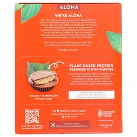 ALOHA Organic Plant Based Protein Bars Peanut Butter Cup 1.98 OZ (5 Counts)