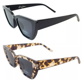 Sean John 2 New Pairs Sean John Shades Cool Urban Black & Light Tortoise Cateye Sunglasses