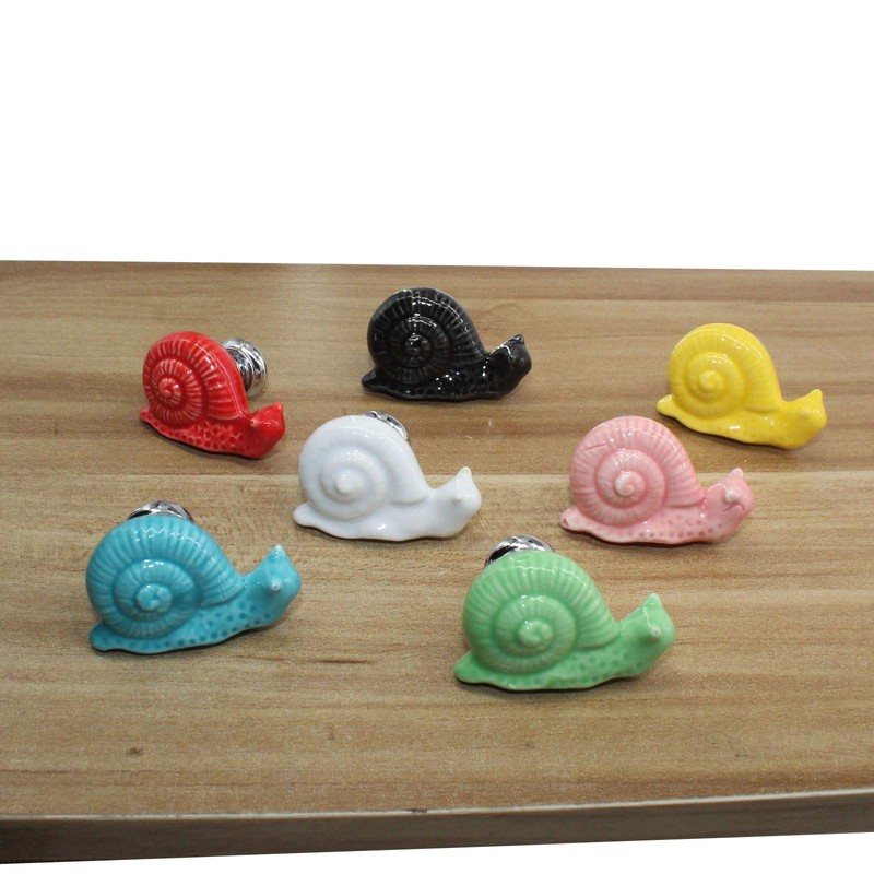 Zerniple Green Ceramic Handle Pull Door knobs Cabinet Handles for