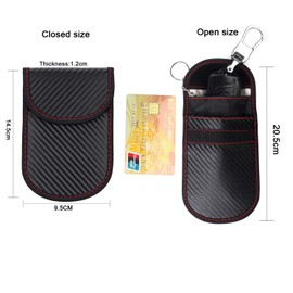 Single Lock Faraday Box for Car Keys and 2 Pack Faraday Bag for Key Fob Signal Blocking Pouch Keyless Entry RFID Box for Car Keys Theft Prevention Phones Credit Card Signal Blocker(1 Box + 2 Bag)