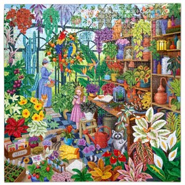 Eeboo Jigsaw Puzzle 1000 Pieces Alchemist's Greenhouse - Puzzle for Adults 1000 Pieces - Dimensions 58.5 cm x 58.5 cm