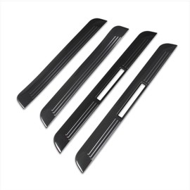 Beautost Fit for Toyota Crown 2023 2024 2025 2026 Door Sill Scuff Plate Guard Cover Trims (Carbon Fiber Black)