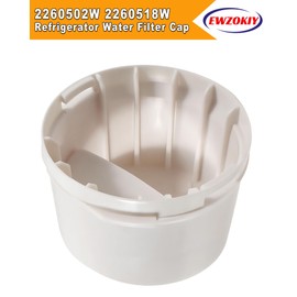 2260502W 2260518W Refrigerator Water Filter Cap Compatible Whirlpool Kenmor-e Mayta-g Replaces WP2260518W PS896110 2260518B PS969168 EAP969168 1058146 2260502 AP6006882 AH896110 EDR3RXD1 PS11739972