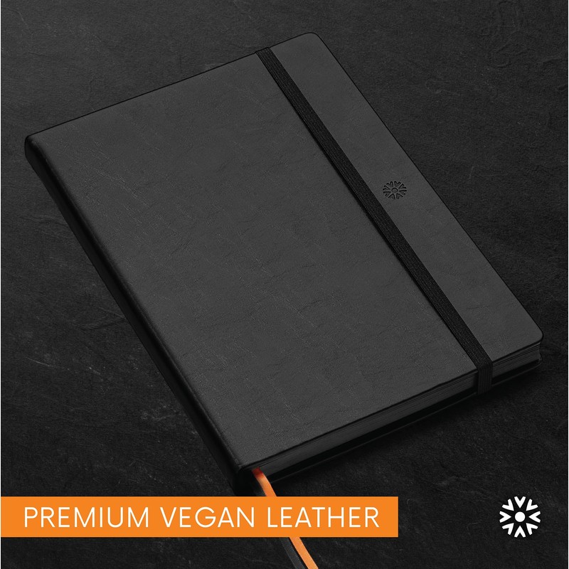 Notsu Dotted Black Paper Journal | B5 Bullet Dot Grid