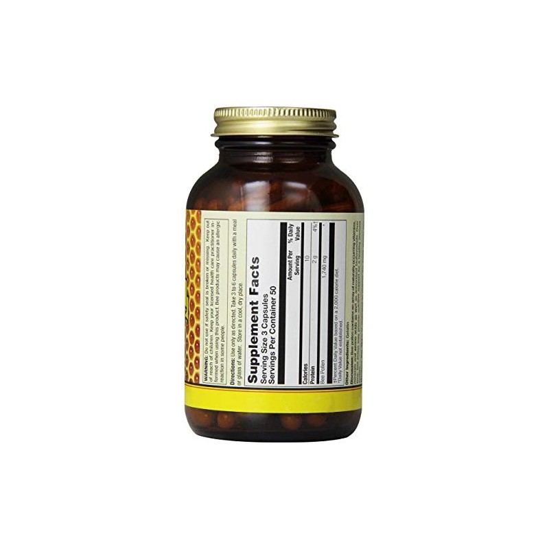 Honey Gardens Bee Pollen, Capsule (Btl-Glass) | 580mg 150ct