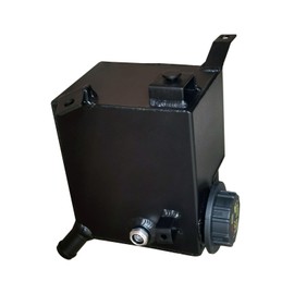 HCHCSPEED Aluminum Coolant Reservoir Radiator Expansion Tank Compatible With 08-18 Ford Explorer/Police Interceptor/Taurus 09-16 Lincoln MKS 08-19 Mercury Sable 603-364 Black