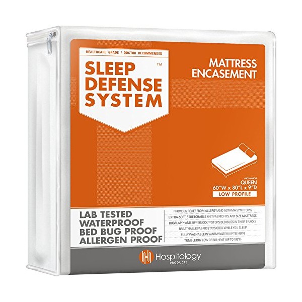 HOSPITOLOGY PRODUCTS Sleep Defense System - Zippered Mattress Encasement -