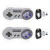 2 Packs 2.4 GHz Wireless USB Controller for SNES Super
