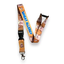 PAC Supplies Global Allergy Awareness Lanyard/Badge Holder - Child Youth Size (Wheat Allergy)