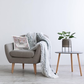 Stupell Industries Llama in Bubble Bath Design by Amelia Noyes Throw Pillow, 18 x 18, Pink