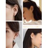 Bestyle Ear Cuff, Women's, 925 Silver, Men's, Hypoallergenic Zirconia, Non-Hole