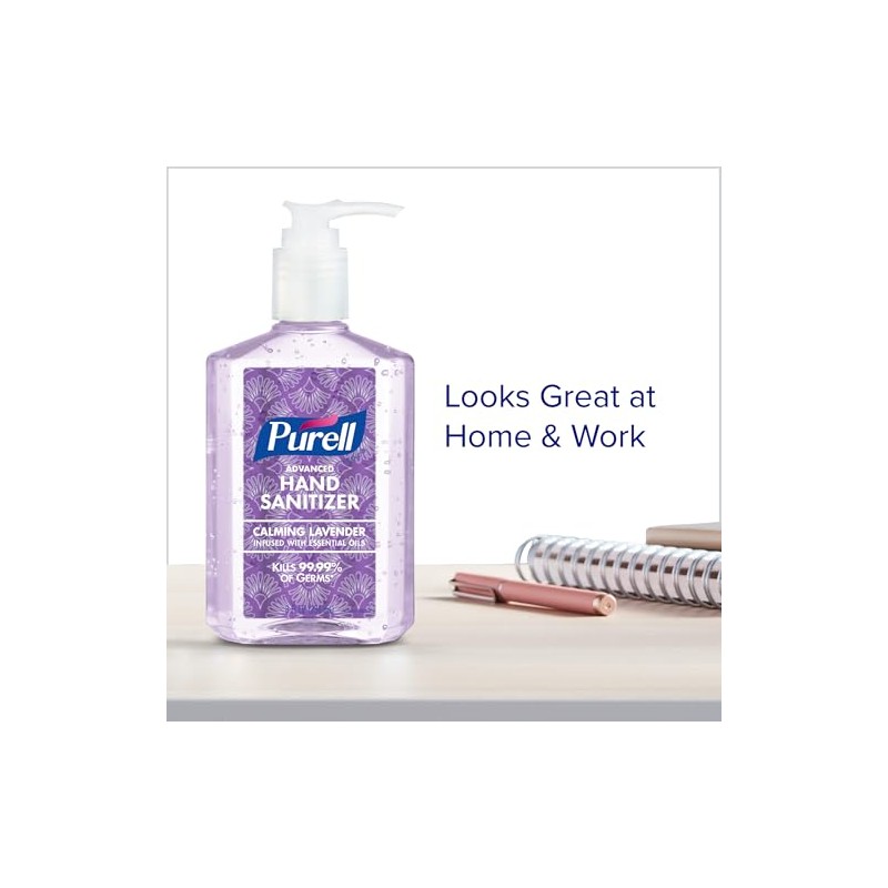 PURELL Advanced Hand Sanitizer Essentials, Lavender Scent, 8 fl oz